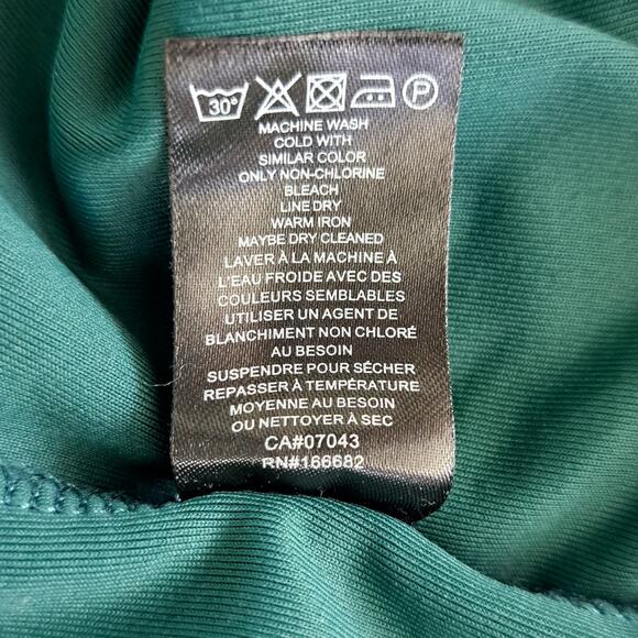 HOUSE OF HARLOW Green Strapless Twist Bodycon Midi Dress Size Medium Bandeau - Picture 10 of 10